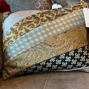 Up cycled pillow from designer men’s ties. One of a kind. Handcrafted.